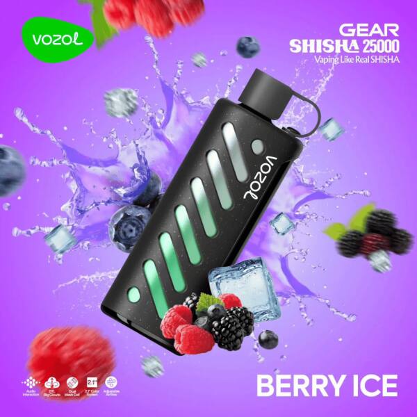 Vozol Gear Shisha 25000 Berry Ice