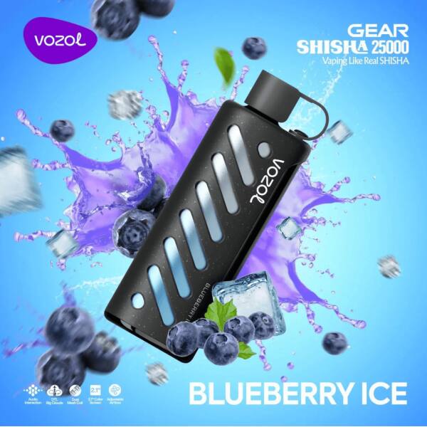 Vozol Gear Shisha 25000 Blueberry Ice