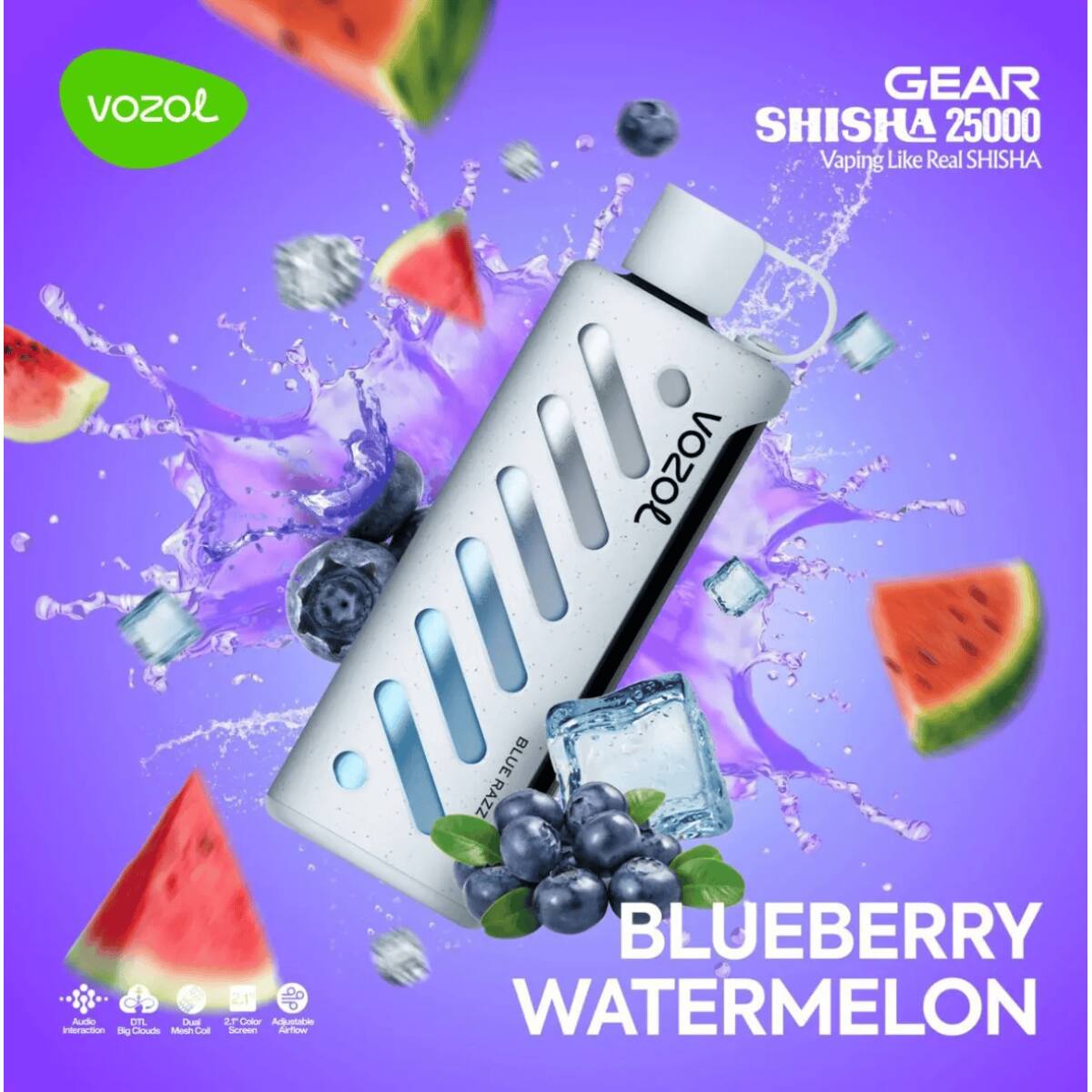 Vozol Gear Shisha 25000 Blueberry Watermelon