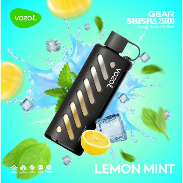 Vozol Gear Shisha 25000 Lemon Mint