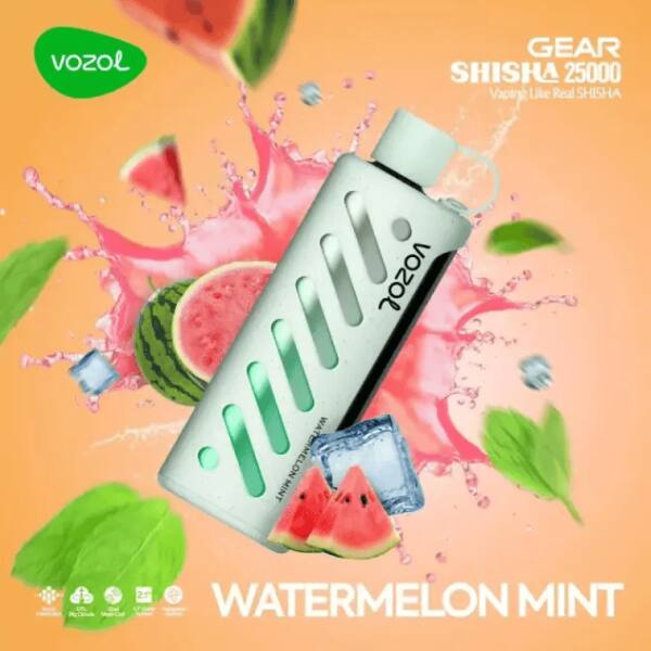 Vozol Gear Shisha 25000 Watermelon Mint