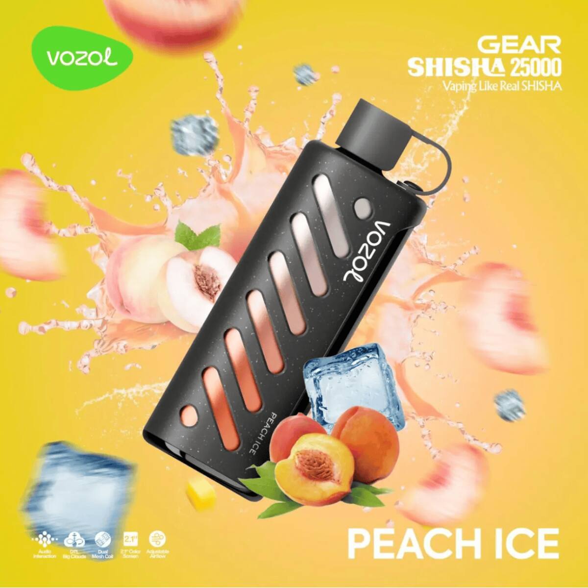 Vozol Gear Shisha 25000 - Peach Ice
