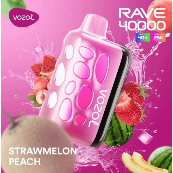 Vozol Rave 40000 Strawmelon Peach