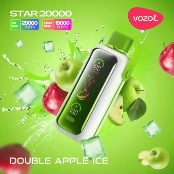 Vozol Star 20000 Double Apple Ice