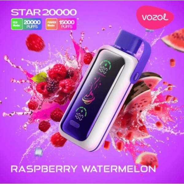 Vozol Star 20000 Rasberry Watermelon